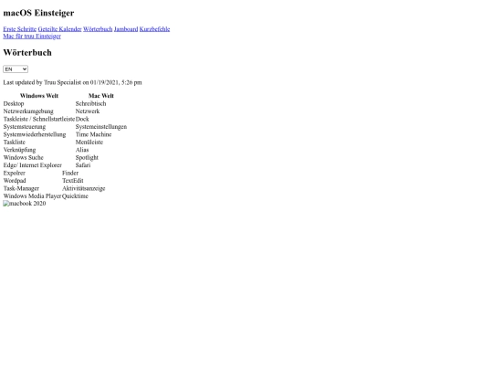 index screenshot