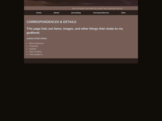 correspondences/correpage screenshot