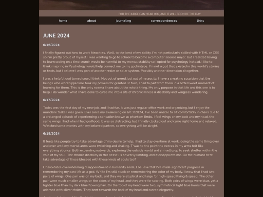 journaling/june2024 screenshot