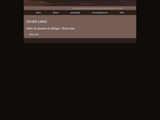 links/otherlinks screenshot