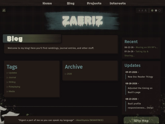 blog screenshot