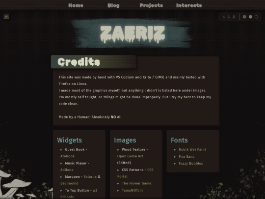 credits screenshot
