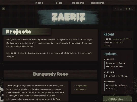 projects screenshot
