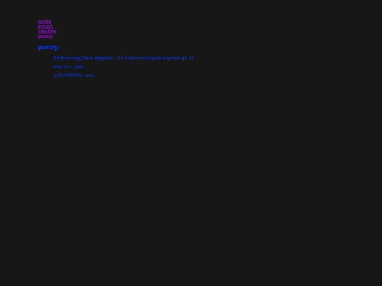poetry screenshot