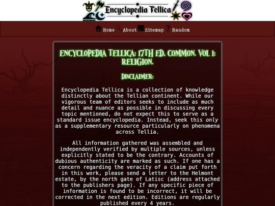 Religion/page1 screenshot