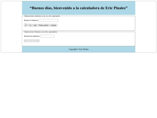 Calculadora screenshot