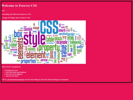 ForeverCSS screenshot