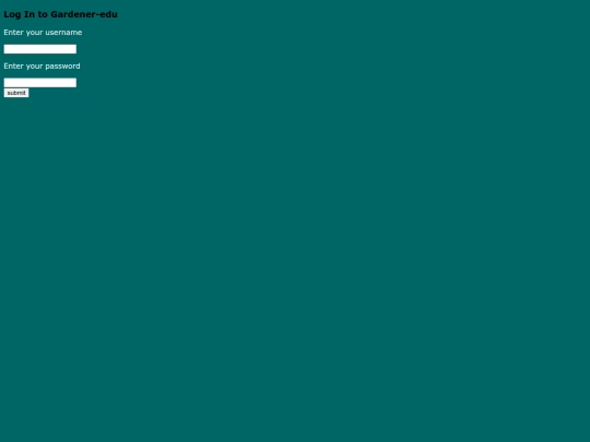 login screenshot