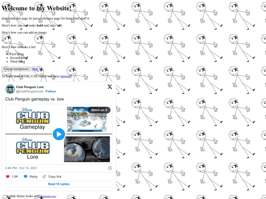 testpage screenshot