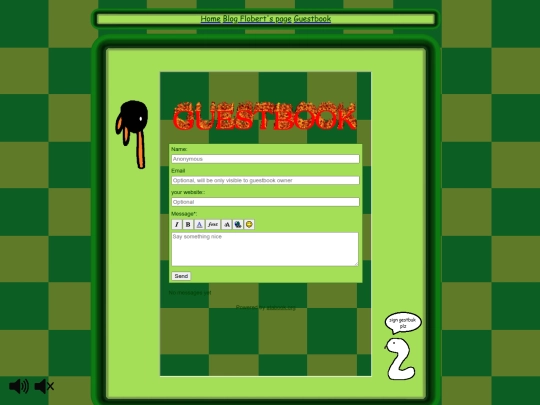 guestbook screenshot