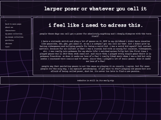poserstatement screenshot