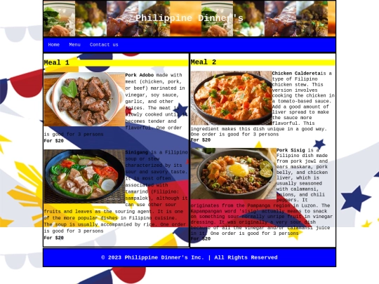 meals screenshot