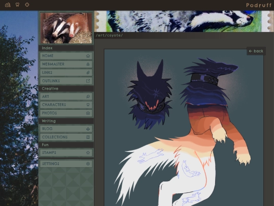 art/coyote screenshot