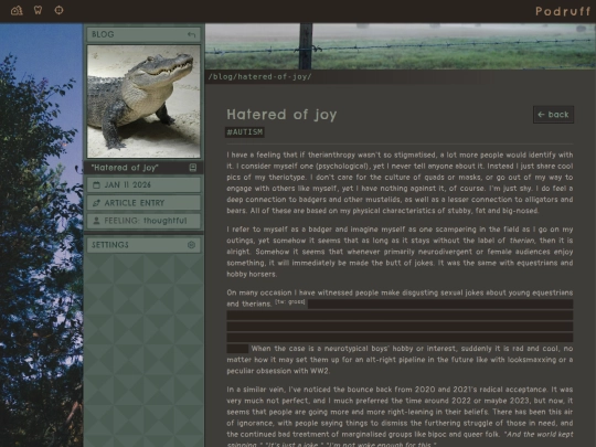 blog/hatered-of-joy screenshot