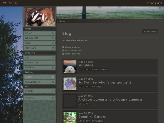 blog screenshot