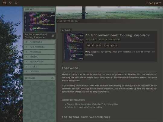 library/coding screenshot