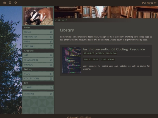 library screenshot
