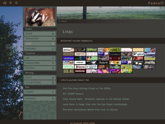 links screenshot
