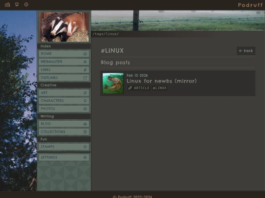 tags/linux screenshot