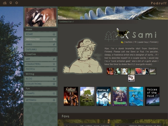webmaster screenshot