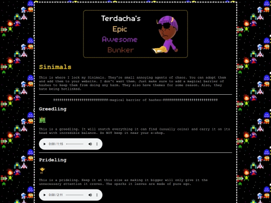sinimals screenshot