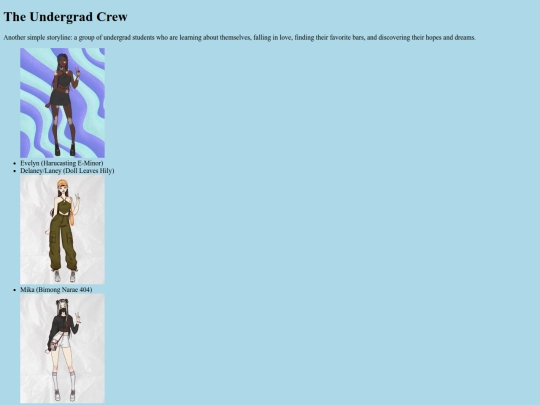 undergrads screenshot