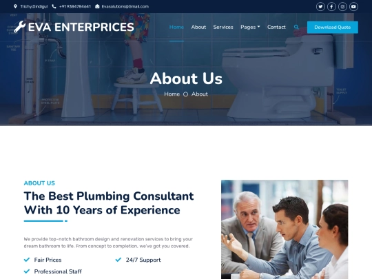Eva Enterprices/about screenshot