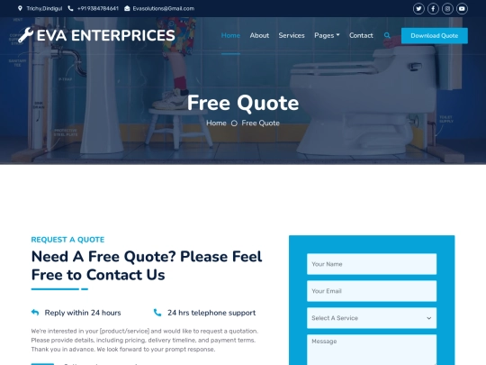 Eva Enterprices/quote screenshot