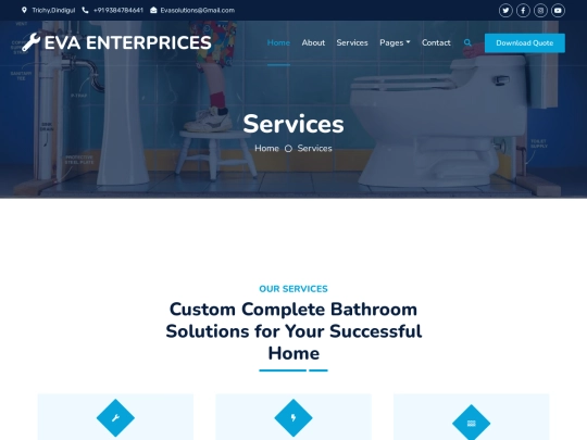 Eva Enterprices/service screenshot