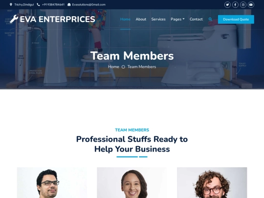 Eva Enterprices/team screenshot