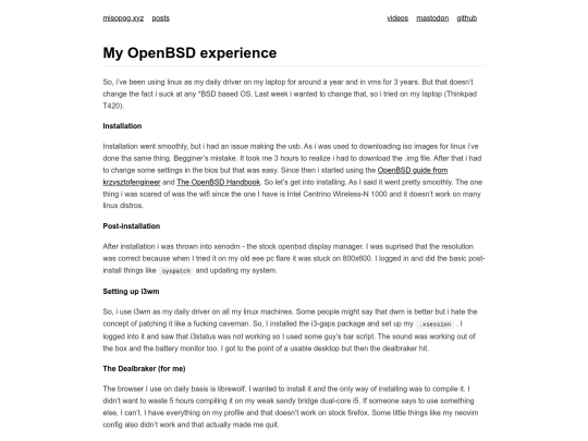 My_OpenBSD_experience screenshot