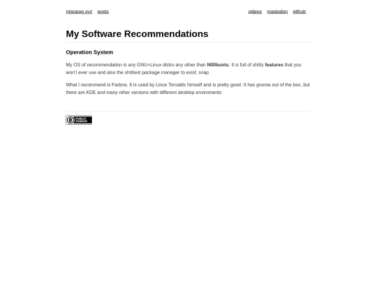 My_Software_Recommendations screenshot