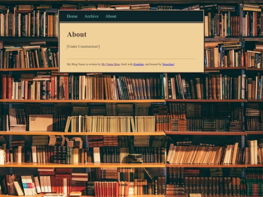 blog/about screenshot