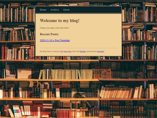 blog screenshot