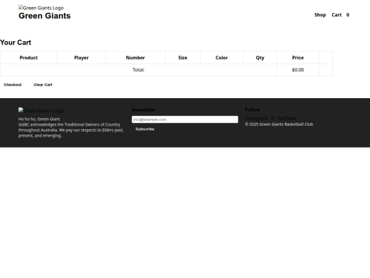cart screenshot