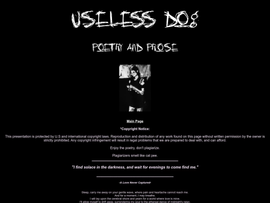 Poetry screenshot