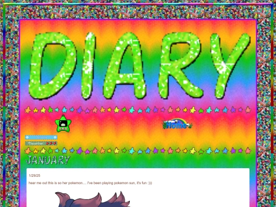 diary screenshot