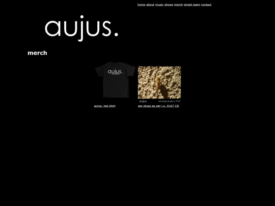 site/merch screenshot