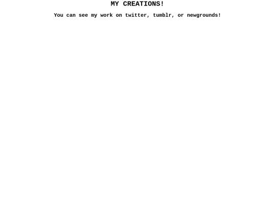 CREATIONS/creations screenshot