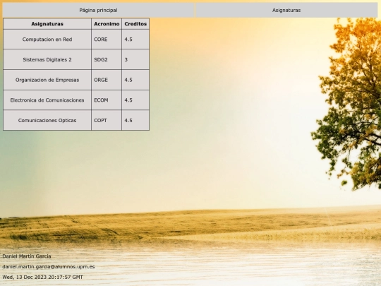 asignaturas screenshot