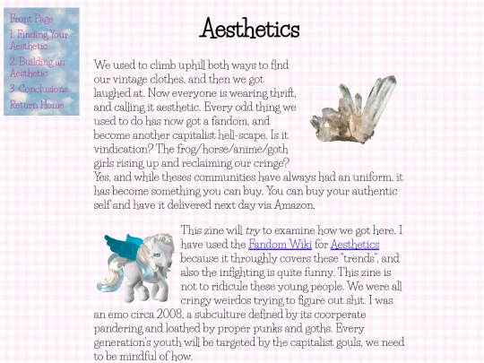 Aesthetics Zine/aesthetics-zine-frontpage screenshot