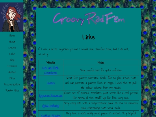 Links screenshot
