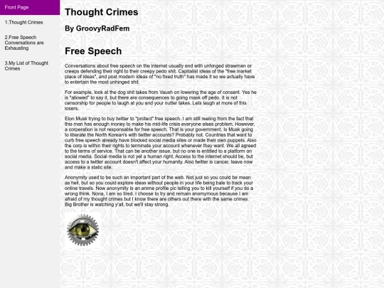 Thought Crime Zine/tc2 screenshot