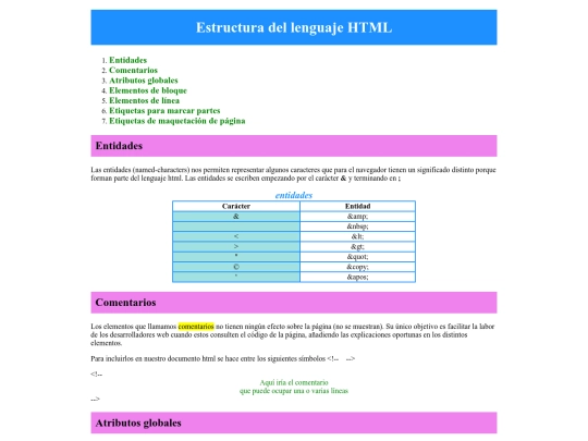 index screenshot