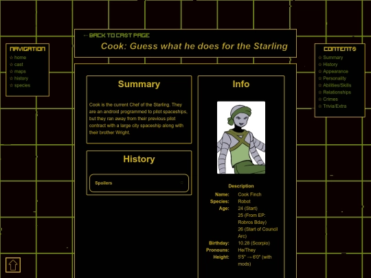 cast/cook screenshot