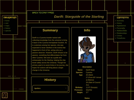 cast/darift screenshot