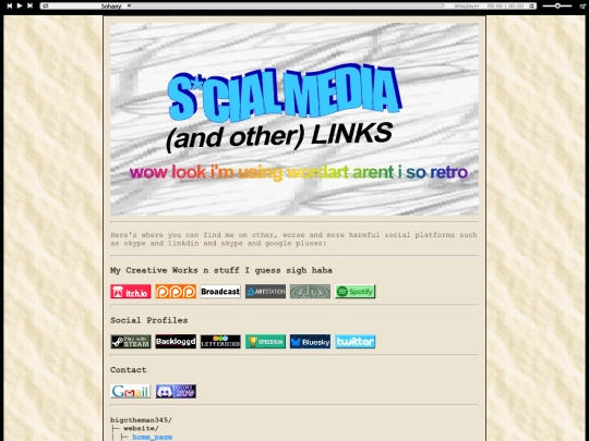 socials screenshot