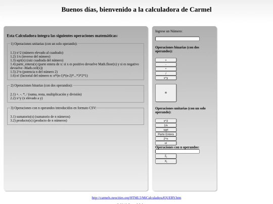 HTML5/MiCalculadoraJQUERY screenshot
