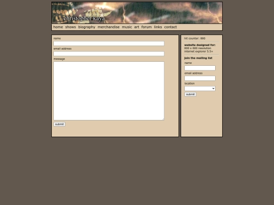 contact screenshot