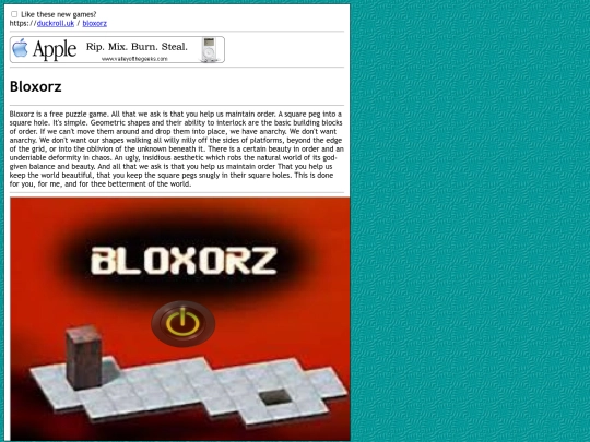 bloxorz screenshot